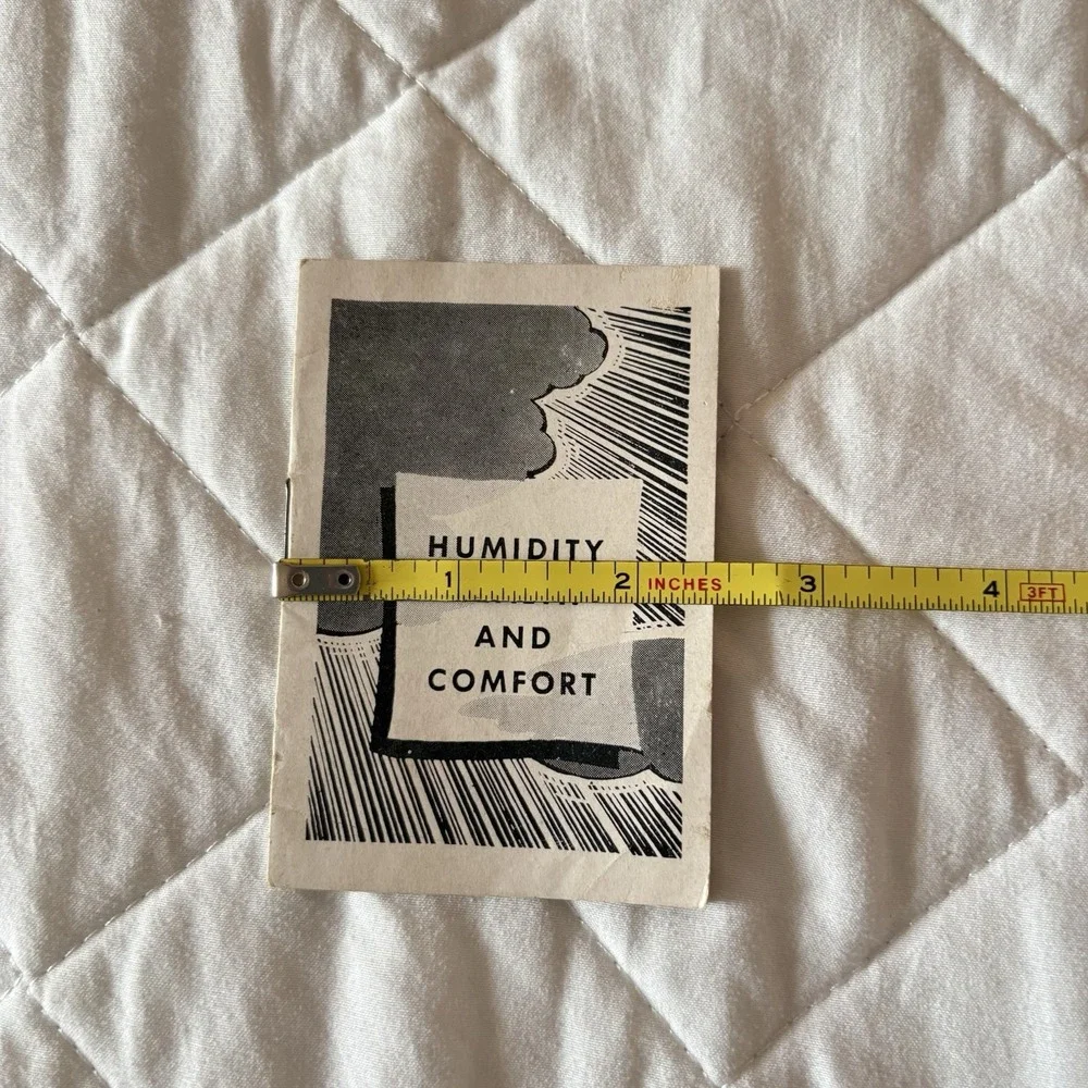 1947 Airguide Barometer Instruction Pamphlet Weather Chart F3 Humidity Health
